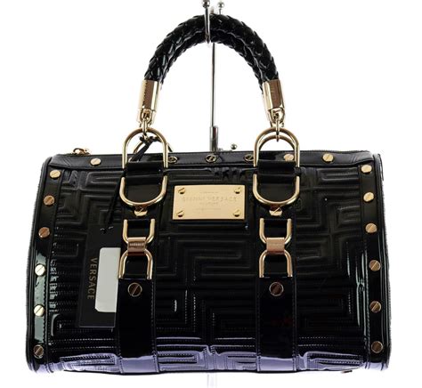 Patent Leather Versace Handbags 